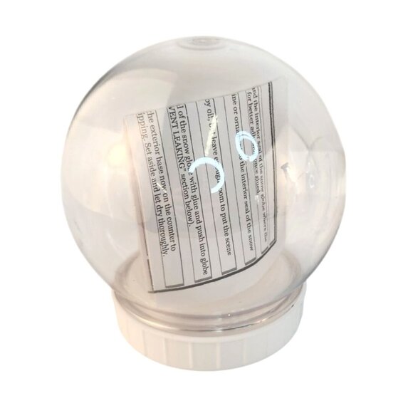 DIY Shatterproof Christmas Holiday Ornament Water Snow Globe With Instructions S - Picture 3 of 9